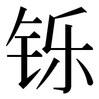 漢字の铄