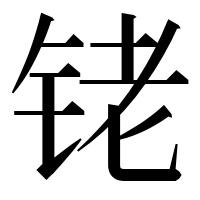 漢字の铑