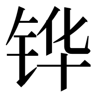 漢字の铧