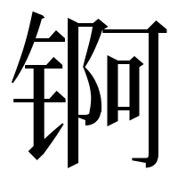 漢字の锕