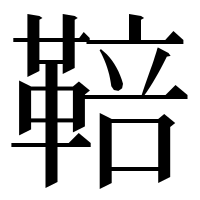 漢字の鞛