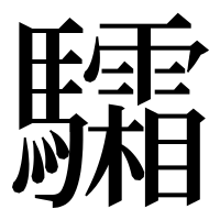 漢字の驦