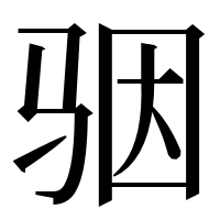 漢字の骃