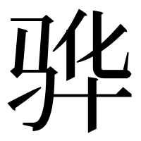 漢字の骅