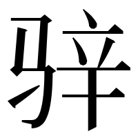 漢字の骍