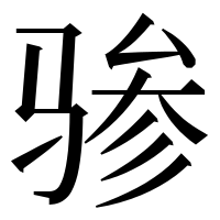 漢字の骖