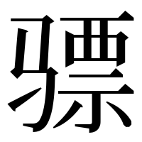 漢字の骠