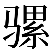 漢字の骡