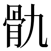 漢字の骩