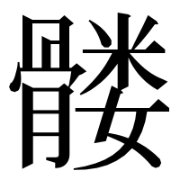 漢字の髅