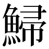 漢字の鯞
