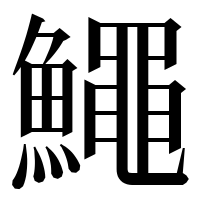 漢字の鱦