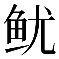 漢字の鱿