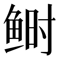 漢字の鲥