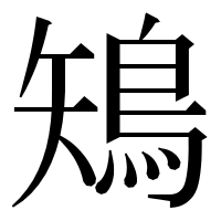 漢字の鴙