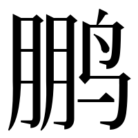 漢字の鹏