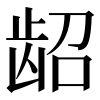 漢字の龆