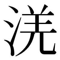 漢字の㳾
