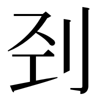 漢字の刭
