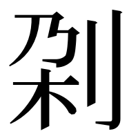 漢字の刴