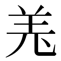 漢字の𦍑