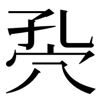 漢字の𥤾