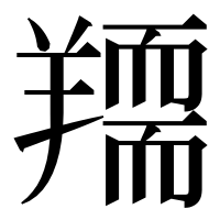 漢字の𦏌