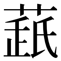 漢字の𦷘