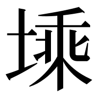 漢字の塖