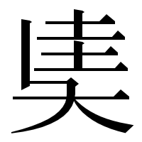 漢字の奊