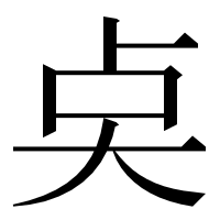 漢字の奌