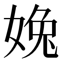 漢字の婏