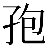 漢字の孢
