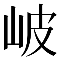 漢字の岥