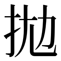 漢字の拋
