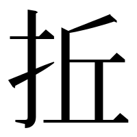 漢字の拞