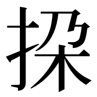 漢字の挅