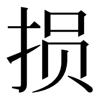 漢字の损