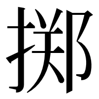 漢字の掷