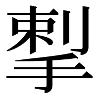 漢字の揧