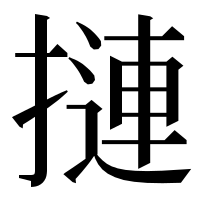 漢字の摙
