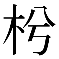 漢字の枍