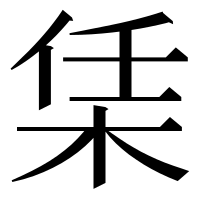 漢字の栠