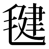 漢字の毽