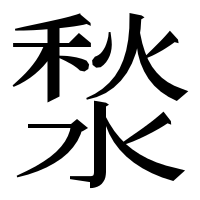 漢字の湬