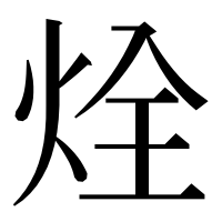 漢字の烇