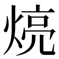 漢字の煷