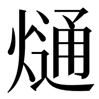 漢字の熥