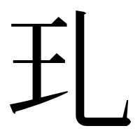 漢字の玌