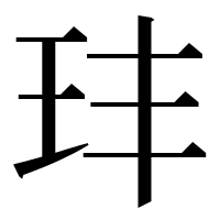 漢字の玤